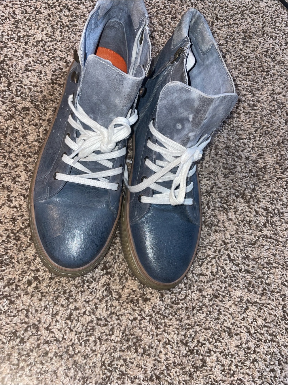 BED|STU Roan Leather Macc II 2 High Mid Top Sneaker Grey Sz 11. NWOT - Picture 16 of 16